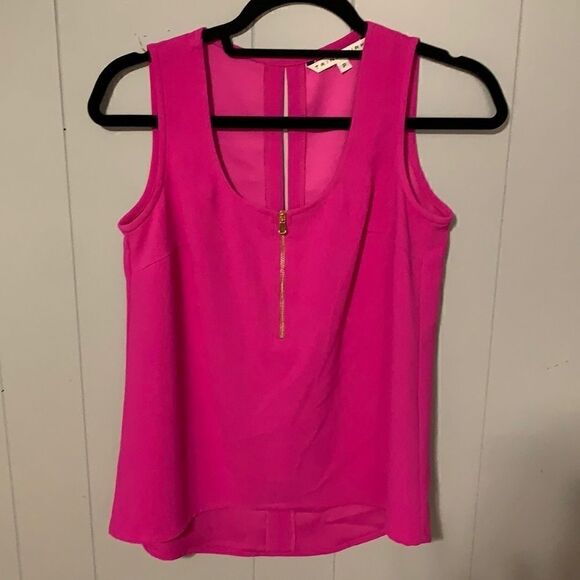 Trina Turk Fuchsia Zipper Tank Size Petite - Picture 1 of 4